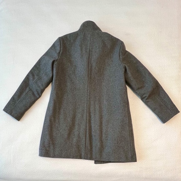 Lands' End Women's Insulated Wool Coat Grey Size 4 Petite - Picture 9 of 12